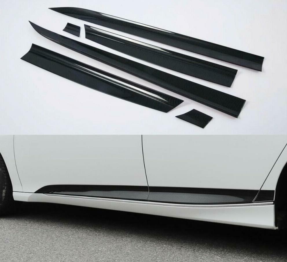 Body door Side Molding Cover Trim Carbon Fiber Style For Honda Accord 2018-2021
