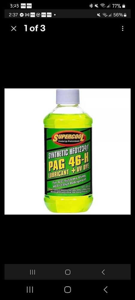 TSI Supercool P46-8D A/C Compressor Pag 46 Lubricant & Uv Dye Plastic Bottle 8oz-image