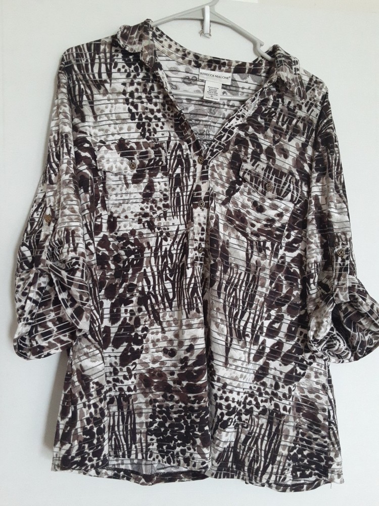 Rebecca Malone Womens Top Size Xl