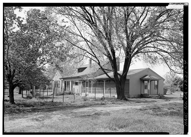 4. SOUTHWEST REAR FROM SOUTH - Buttonwood Main House, Route 22 vicinity,