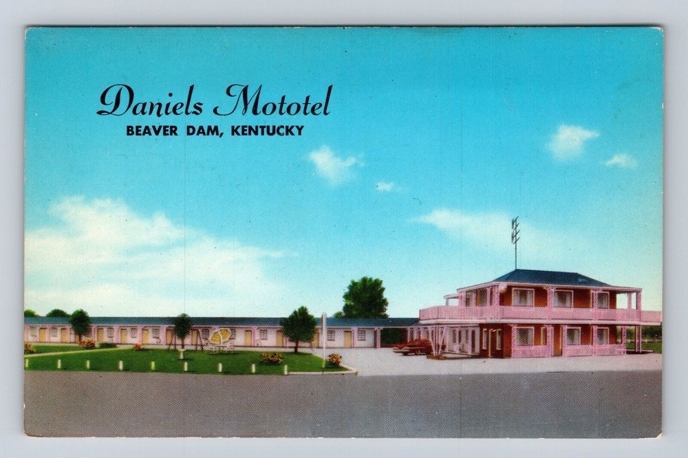 Beaver Dam KY-Kentucky, Daniels Mototel, Rt. 231, Vintage Postcard