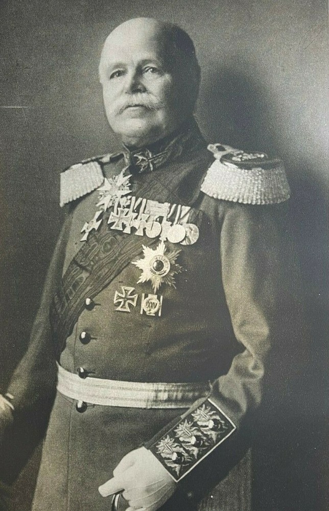 1915 Vintage Illustration General Von Eichhorn German Army Staff