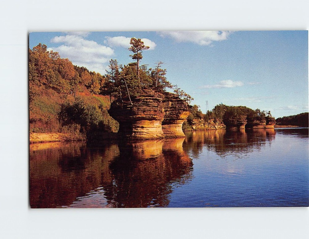 Postcard Ink Stand Lower Dells of the Wisconsin River Wisconsin USA