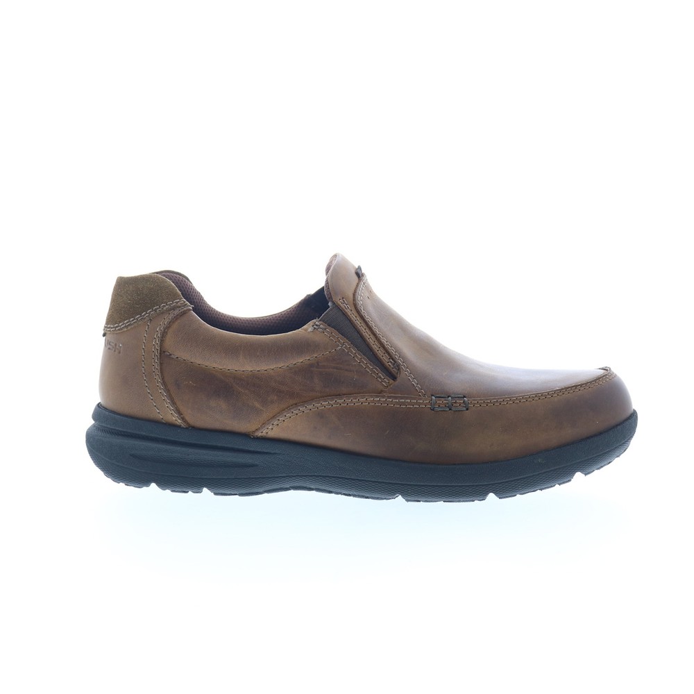 Nunn Bush Cam Slip On 84696 Mens Brown Extra Wide Loafers Casual Shoes