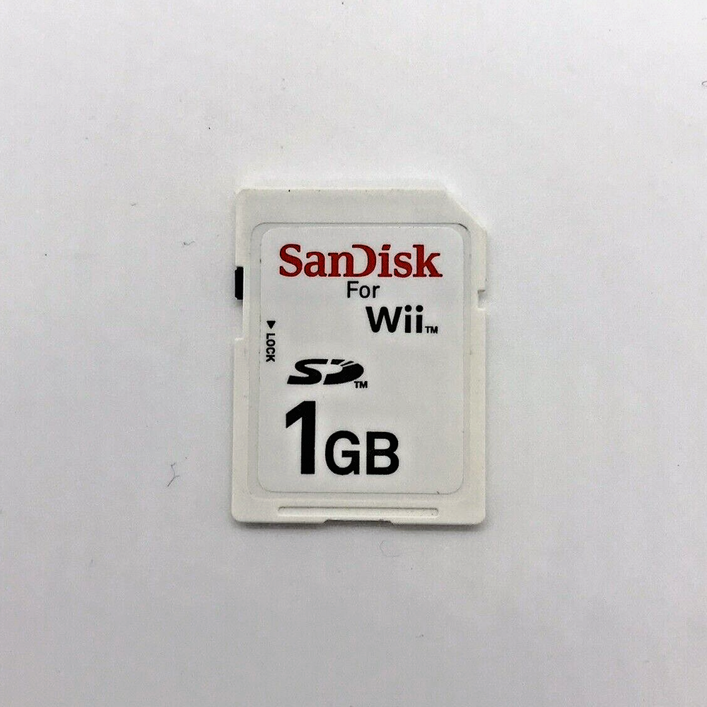 Official Nintendo Branded Sandisk 1GB SD Memory Card For Wii Camera + More