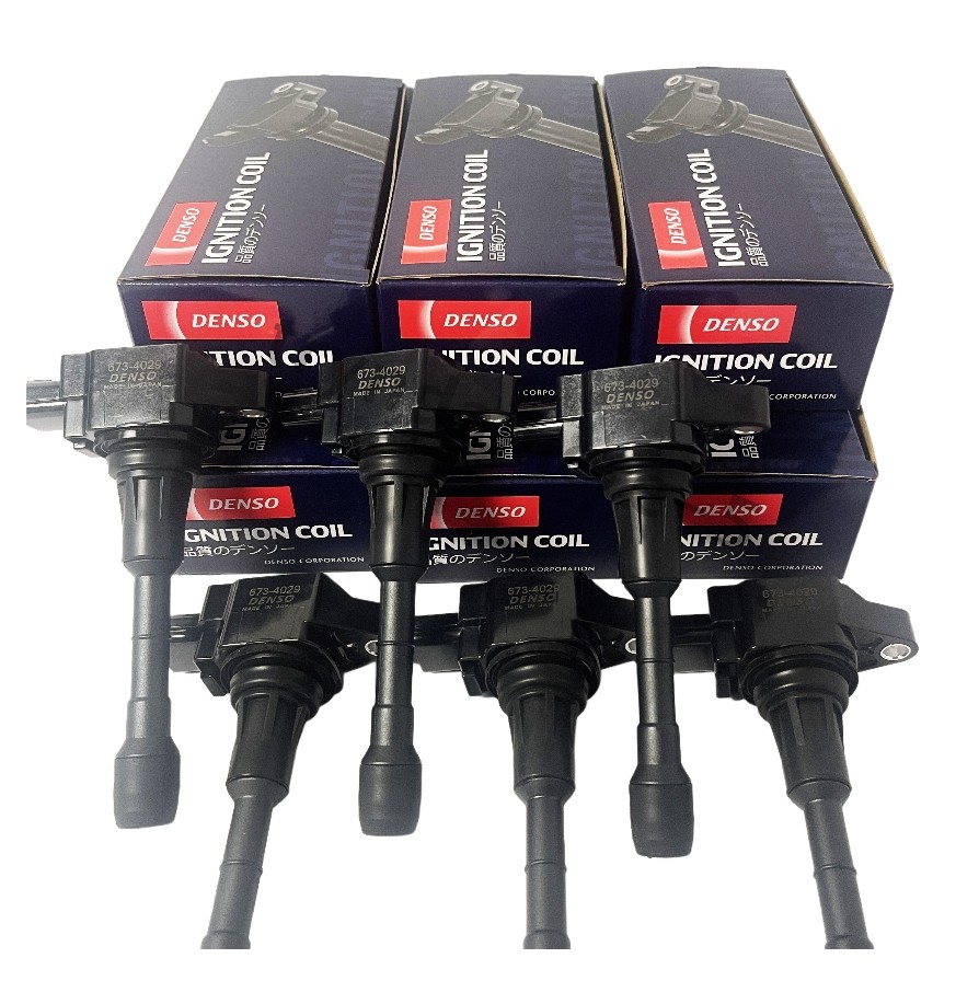 DENSO 6Pcs 673-4029 22448-JA10C Ignition Coils For 2007-2020 Nissan INFINITI
