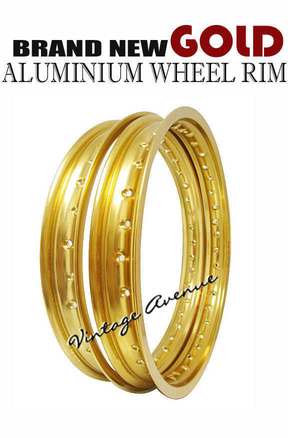 HONDA TLR200 REFLEX 1986-1987 ALUMINIUM (GOLD) FRONT + REAR WHEEL RIM