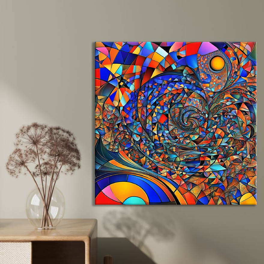 Colorful Wave Abstract Limited Edition High Quality Home Decor Australian Made