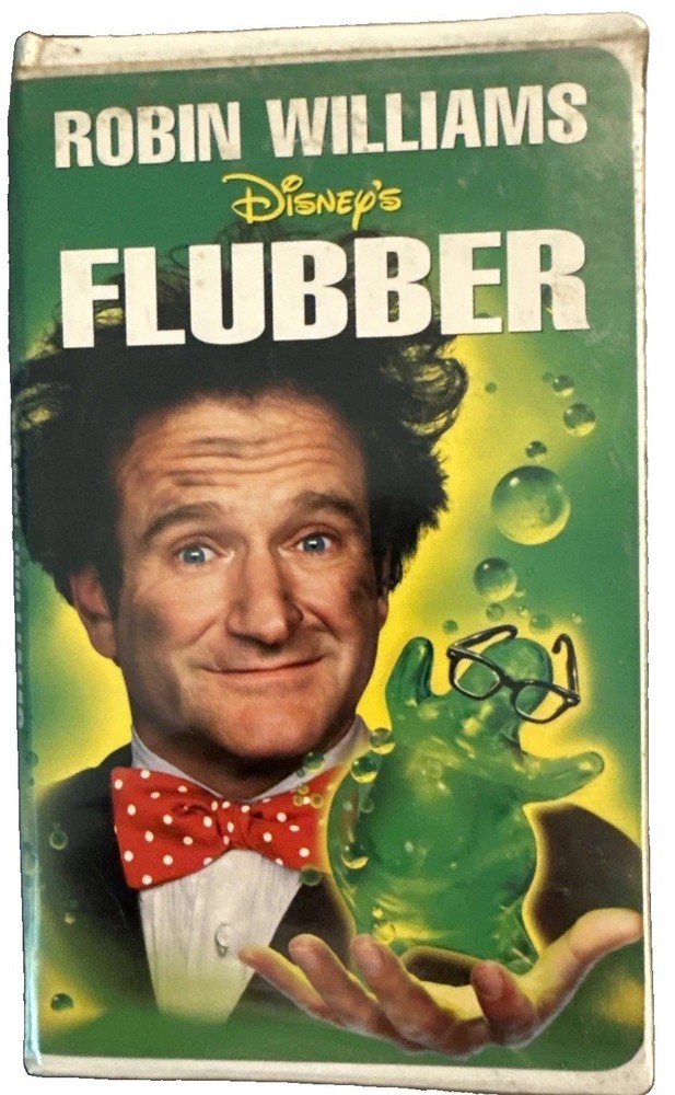 Flubber (VHS) Walt Disney Great Family Movie - Robin Williams - Tested+