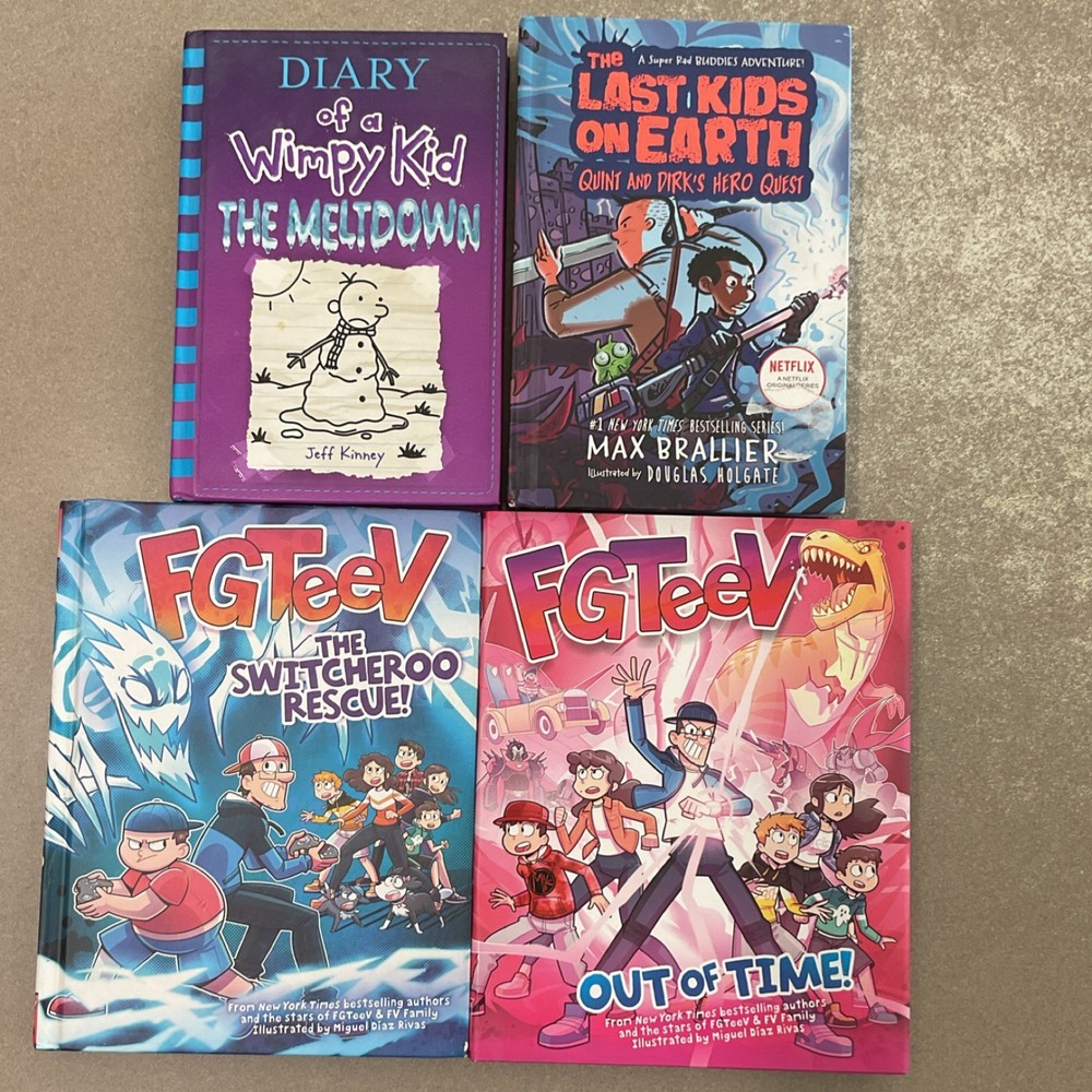 Diary of a Wimpy Kid, Last Kids on Earth, FGTeeV Hardcover Graphic Novels