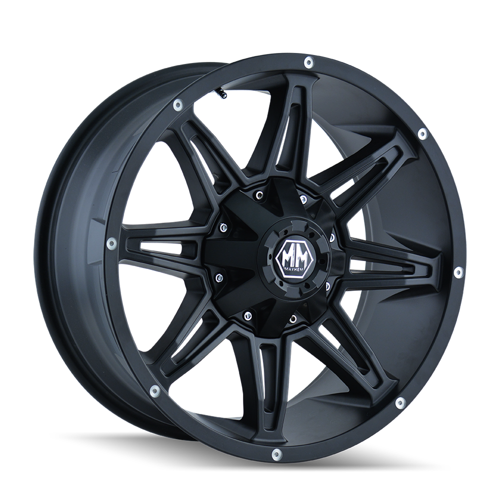 MAYHEM RAMPAGE 8090 MATTE BLACK 18X9 6-135/6-139.7 -12MM 106MM