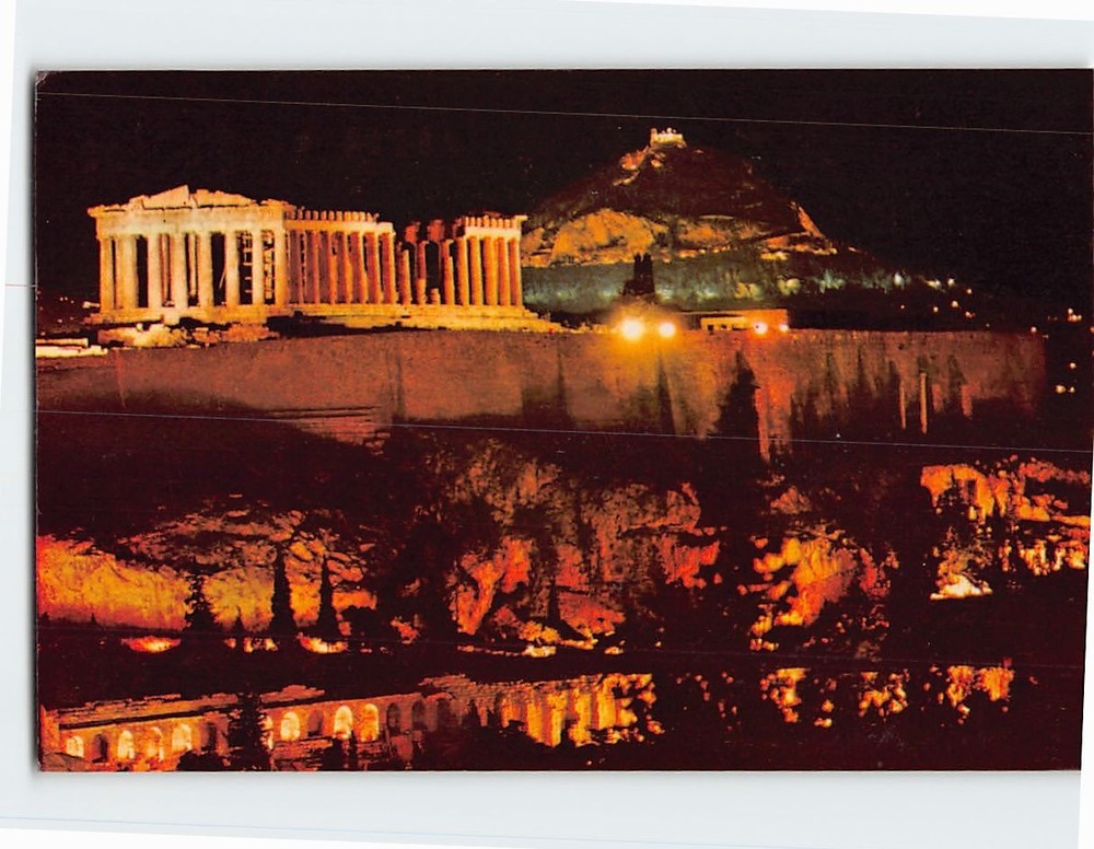 Postcard View of the Acropolis Athens Greece