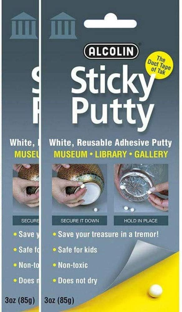 Sticky Putty- Reusable Museum & Gallery Quality Adhesive Putty,- Repositionable,
