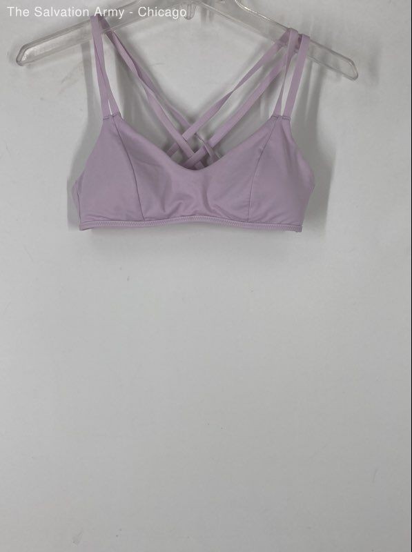 Athleta Womens Purple Crossback Activewear Pullover Sports Bra Size XS