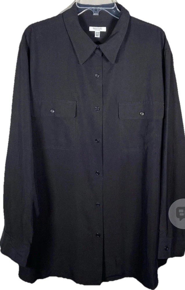 Emanuel Ungaro Silk Womens 24 Black Blouse