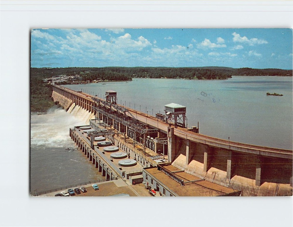 Postcard Bagnell Dam and Lake of the Ozarks Missouri USA