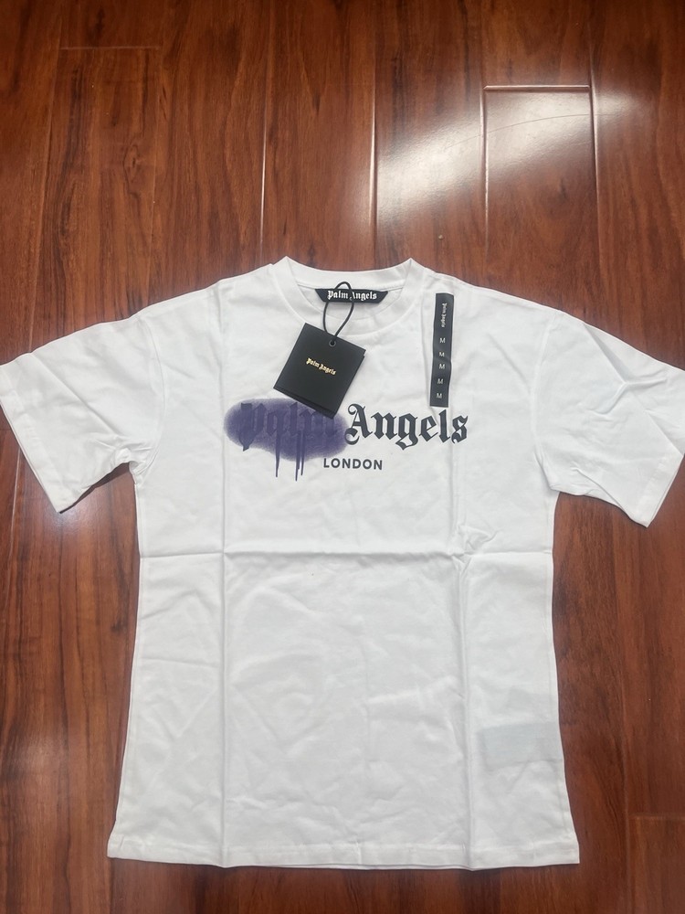 Palm Angels London White T-Shirt Men’s Size Medium Brand New Fast Shipping