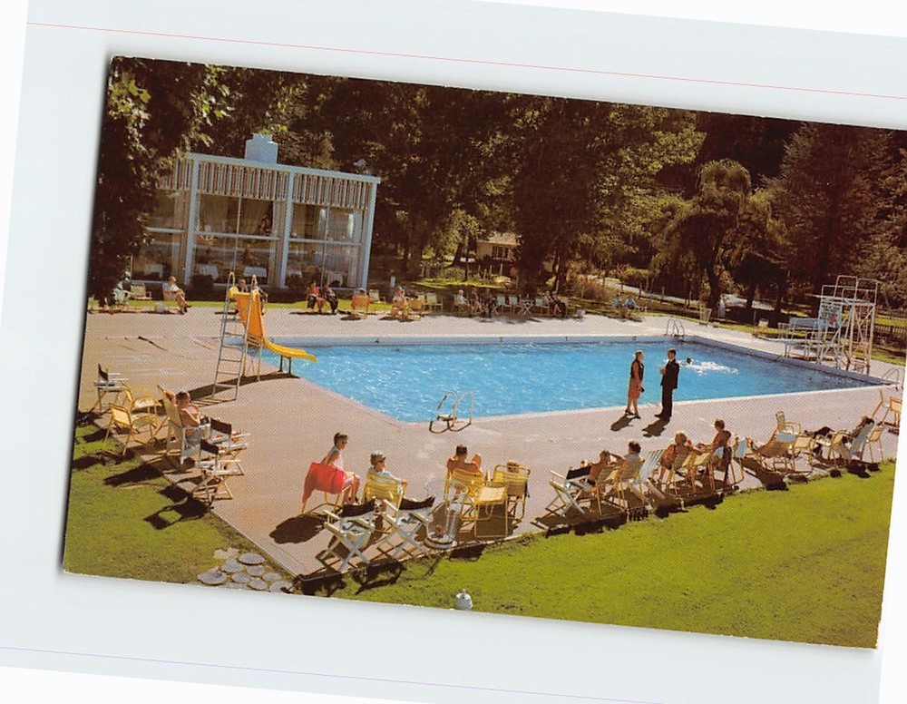 Postcard Pool View Harrison Hot Springs BC Canada