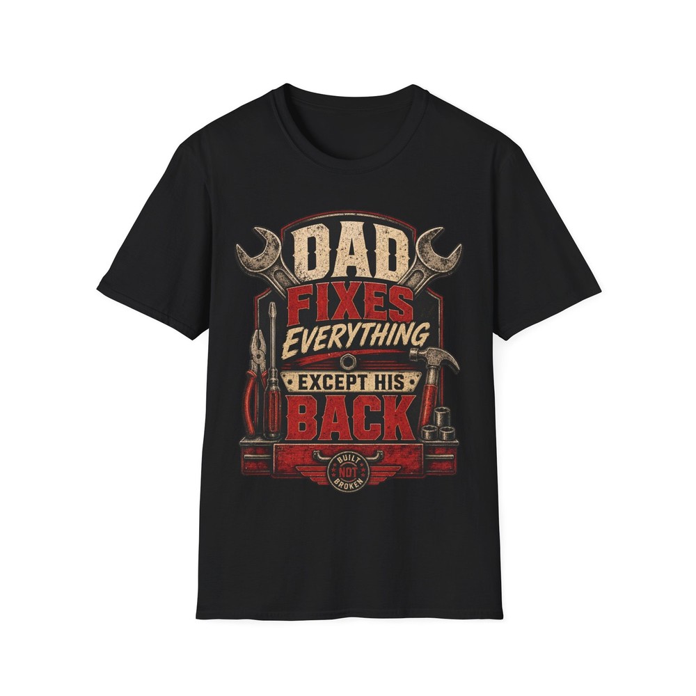 Funny Mechanic Dad Shirt Father's Day Gift Car Repair Garage Tee Humor