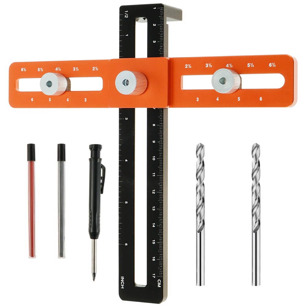 Cabinet Hardware Jig Aluminum Alloy Precise Drawer Pull Punch Locator