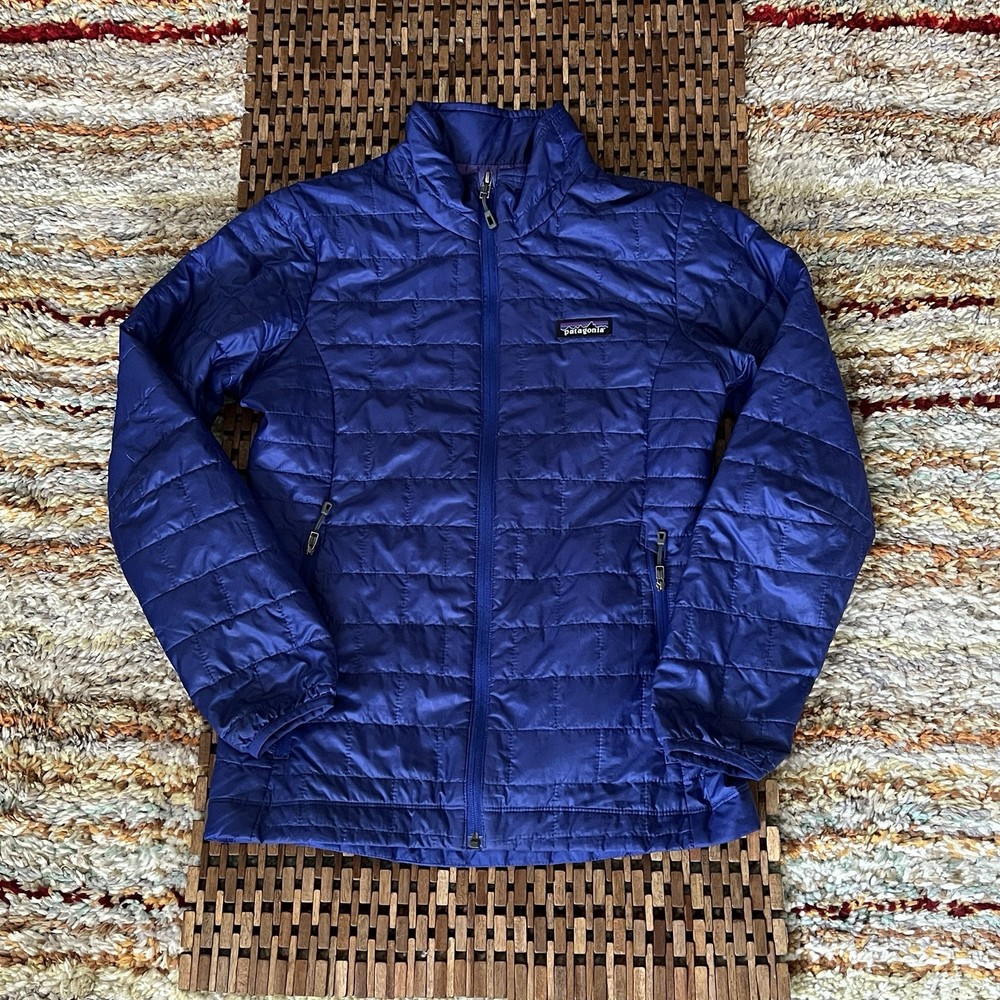 Patagonia Nano Puff Ultralight Puffer Jacket Quilted Blue Women’s Size Small S