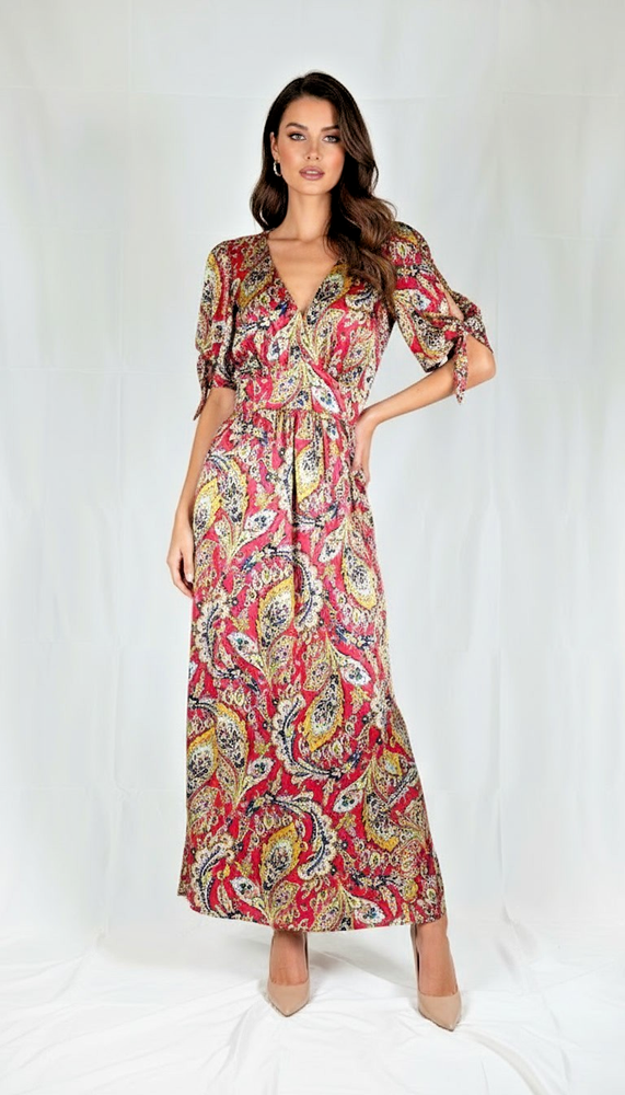 Cinq a sept midi dress pink floral size 6 EUC MSRP $495