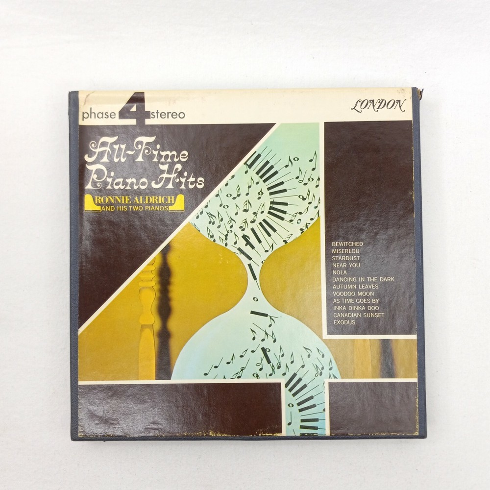 Ronnie Aldrich & His Two Pianos All Time Piano Hits Reel To Reel 7 1/2 IPS