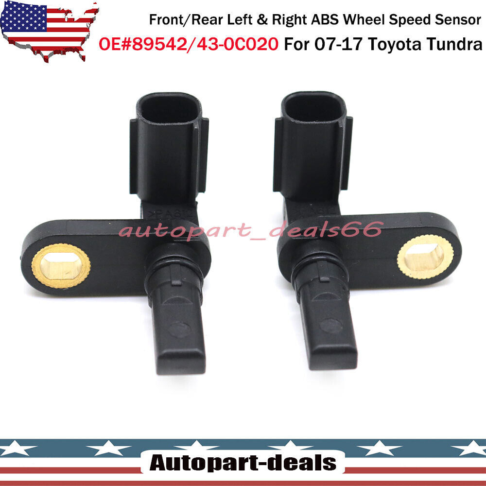 2x Front/Rear Left & Right ABS Wheel Speed Sensors for Toyota Tundra 2007-2017