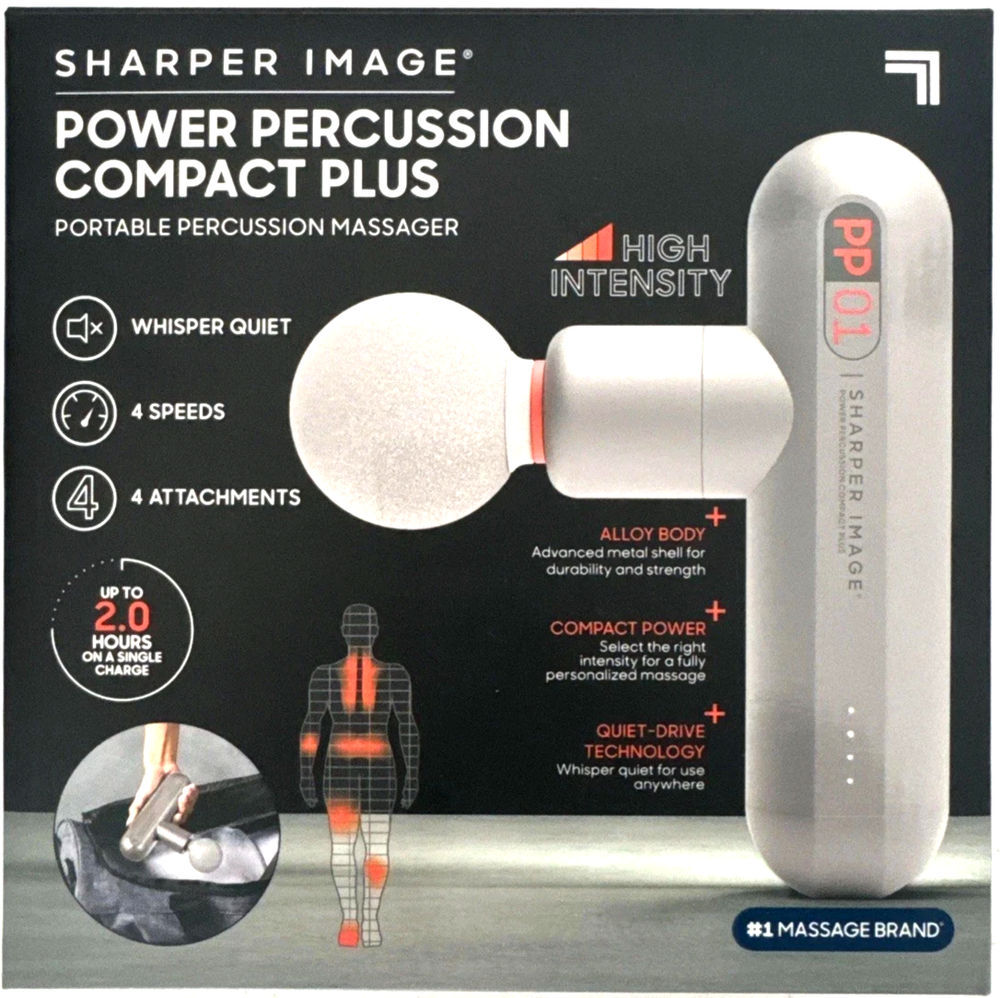 Sharper Image Power Percussion Compact Plus Portable Percussion Massager!