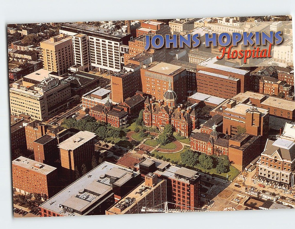Postcard Johns Hopkins Hospital Baltimore Maryland USA