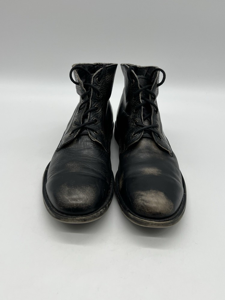 Bed Stu Men’s Size 12 Distress Black Leather Chukka Lace Up Ankle Boots.