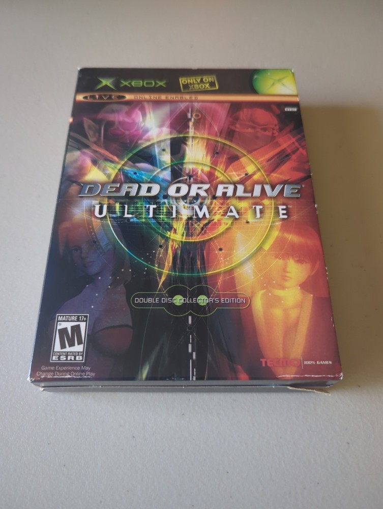 Dead or Alive Ultimate Xbox Double Disc Collector’s Edition CIB +Dead or Alive 3