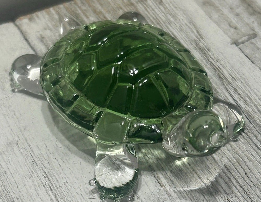Vintage Art Glass Turtles