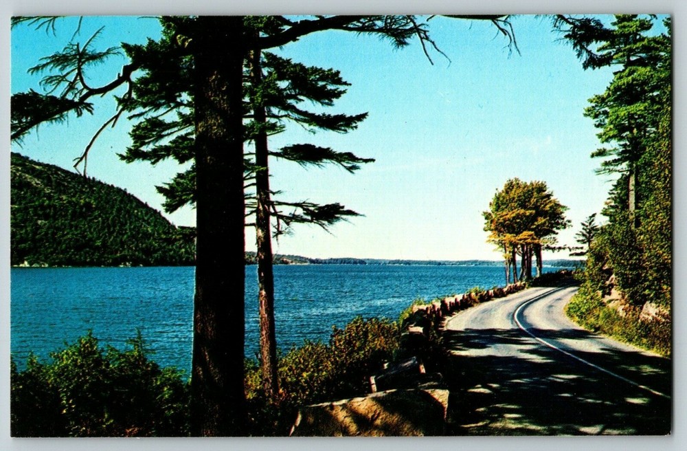 Postcard Ocean Drive Acadia National Park Maine-image