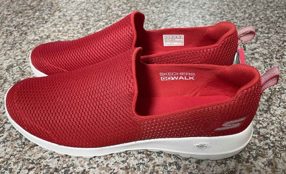 SKECHERS GO WALK Goga Max Red Women’s Size 12 Narrow Fit-Slip On -Brand New!!