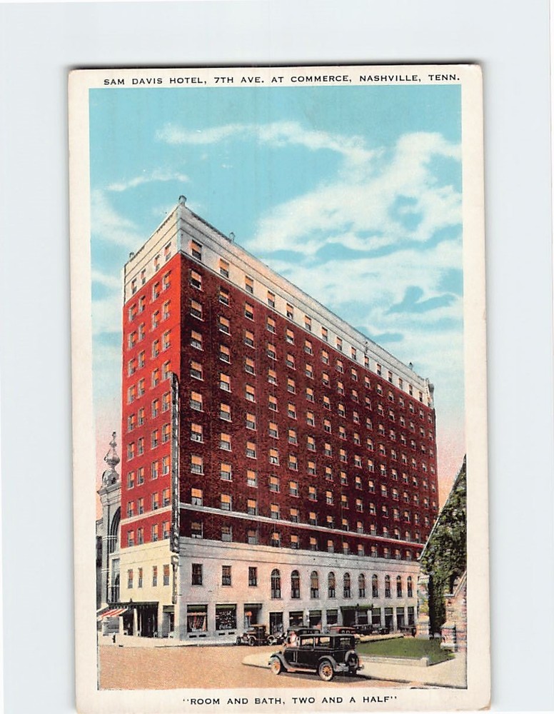 Postcard Sam Davis Hotel Nashville Tennessee USA