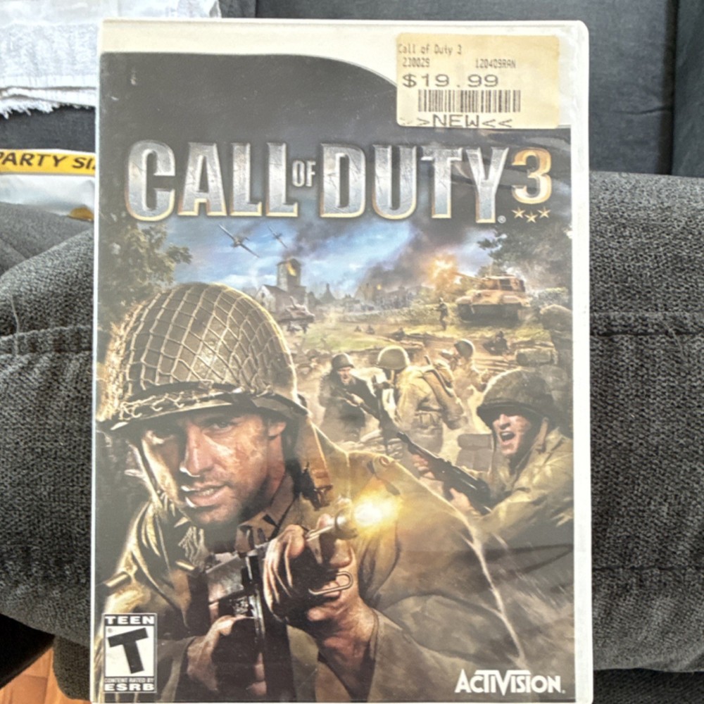 Activision Call of Duty 3 Nintendo Wii War Shooter T-Teen Manual Included