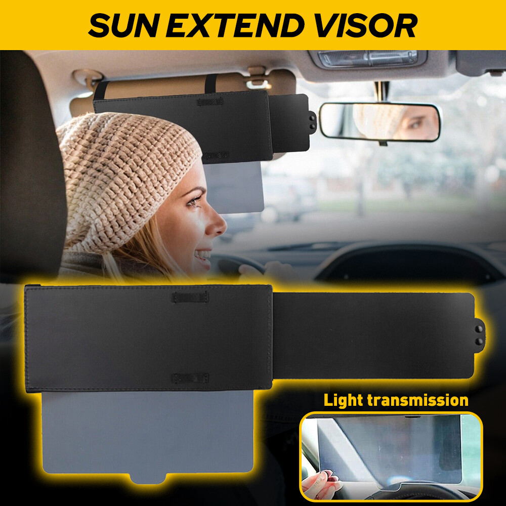 Universal Car Sun Visor Extender – Anti-Glare Sun Blocker