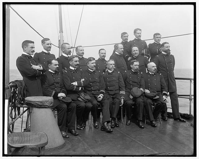 Photo:Admiral LaParte,Unidentified Group,Harris & Ewing