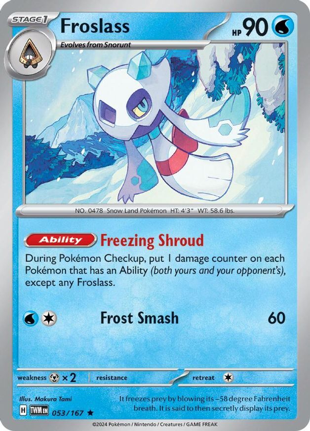 Pokemon Froslass (Theme Deck) (53t/265) Twilight Masquerade LP
