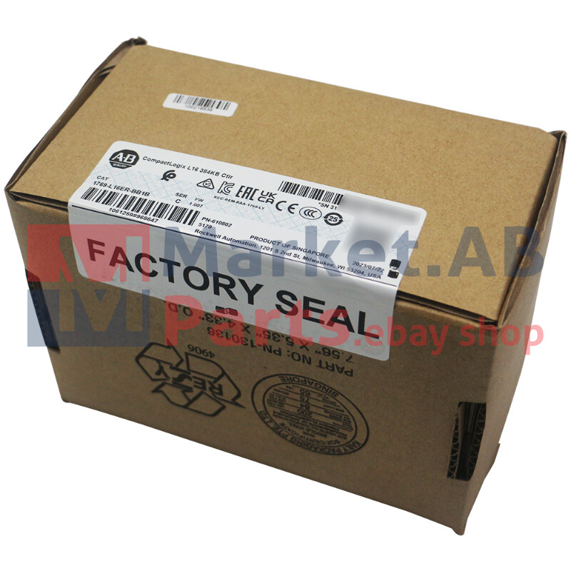 New Allen Bradley 1769-L16ER-BB1B CompactLogix L16 384KB Controller Ethernet/IP