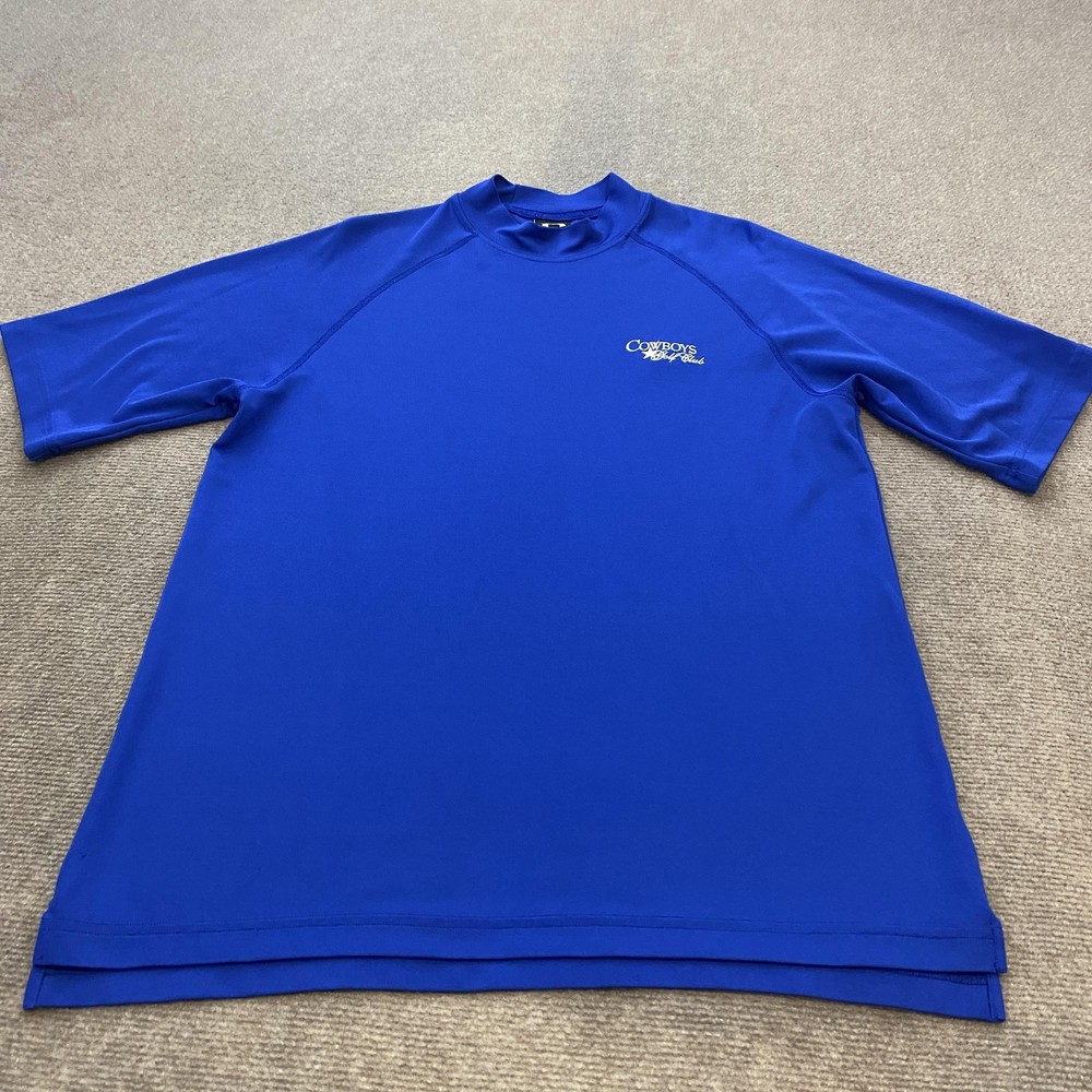 Under Armour Shirt Mens Medium Blue Golf Dallas Cowboys Club Logo Performance