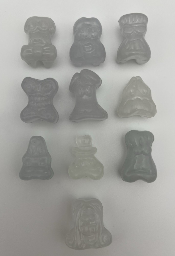 Lot of 10 Glow in the Dark Classic Original 1996 Gogos Crazy Bones