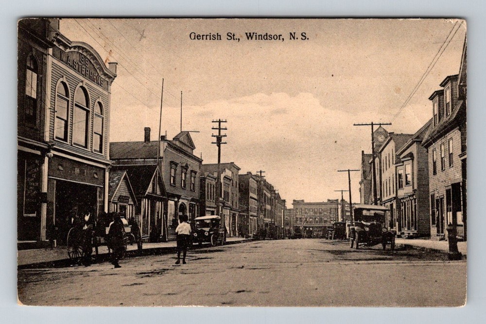 Canada- Nova Scotia Windsor Gerrish Street Postal Old Card PC Vintage Postcard