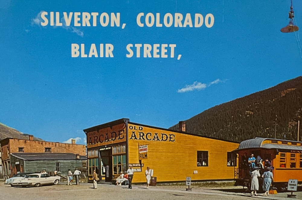Vintage Silverton Colorado Blair Street Postcard 1968 Bob Petley