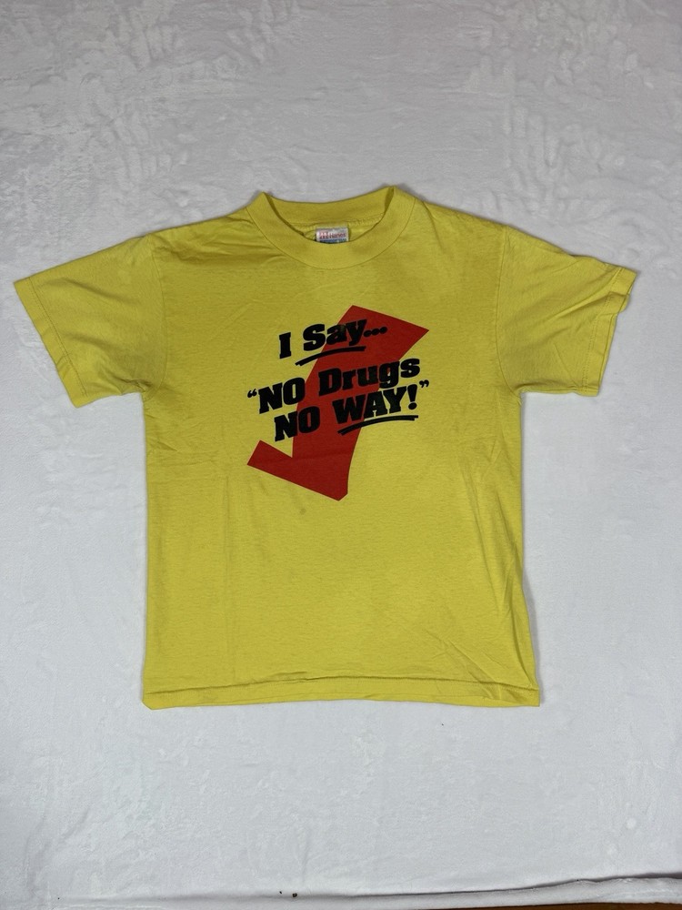 Vintage Drugs Humor T Shirt Size Small