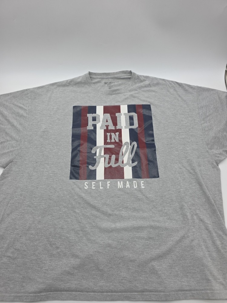 3forty T Shirt Mens 6XL Gray Graphic Cotton Tee.#41260