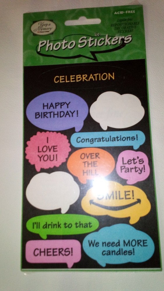 Sandylion Photo Stickers Celebrate Acid Free Repositionable-image
