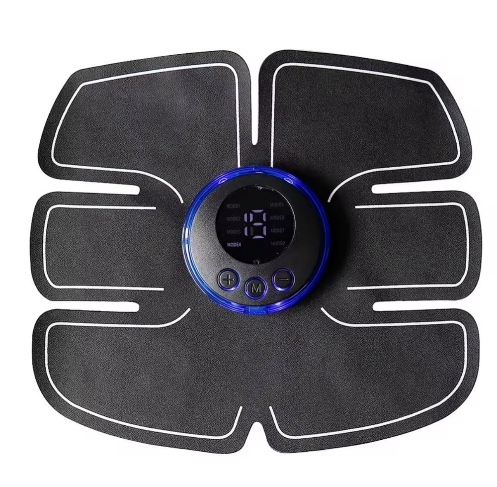 Smart Muscle Stimulator Electric Wireless Abs Fitness Trainer With USB Charger-image