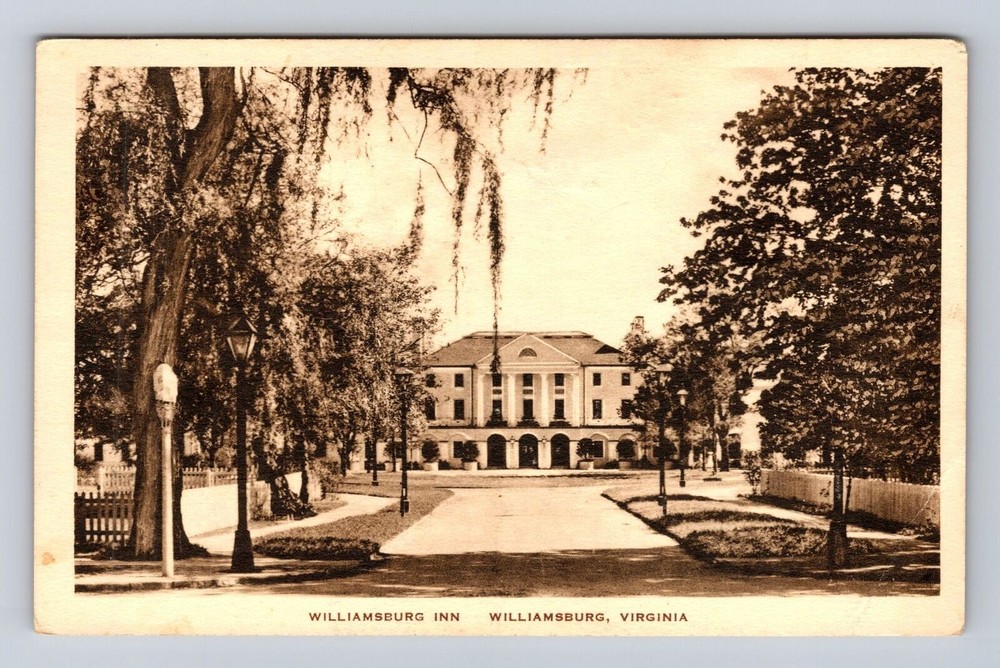 Williamsburg VA-Virginia, Williamsburg Inn, Advertising Antique Vintage Postcard